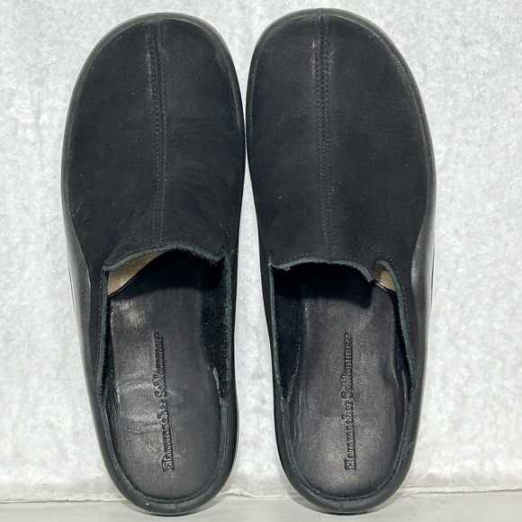 Hammacher Schlemmer Black Walk On Air Slip On Mules Shoes SZ EU 38 US 8-8.5 - Picture 5 of 12